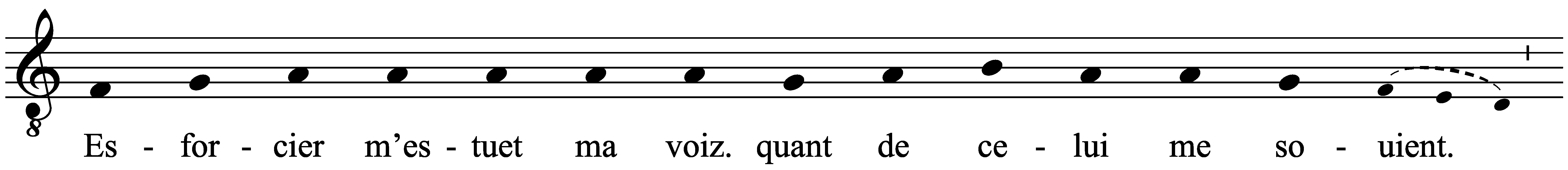 Work musical notation